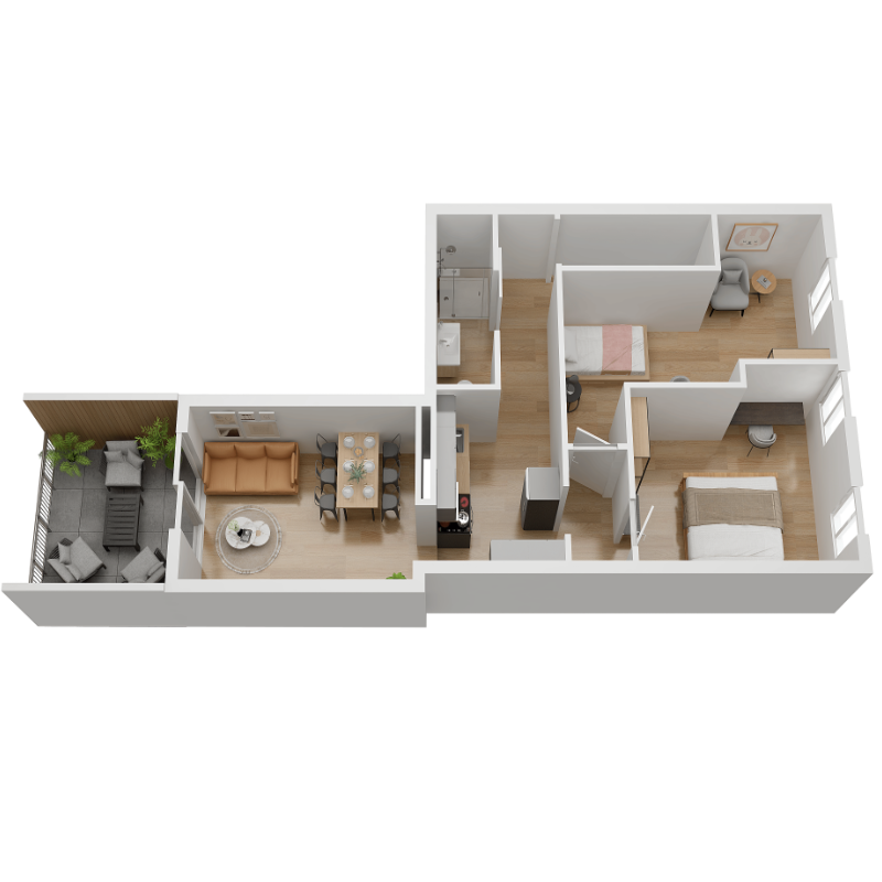 Création de plan 3D Airbnb