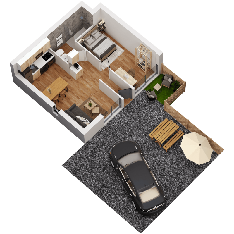 Plan 3D Airbnb